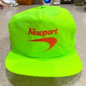 Vintage Neon Newport Cigarettes Trucker Hat